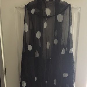 New Comfy USA polka dot mesh vest, M